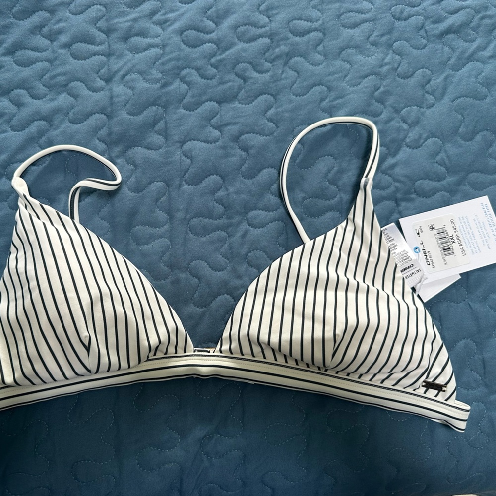 O’Neill Striped Triangle Bikini Top